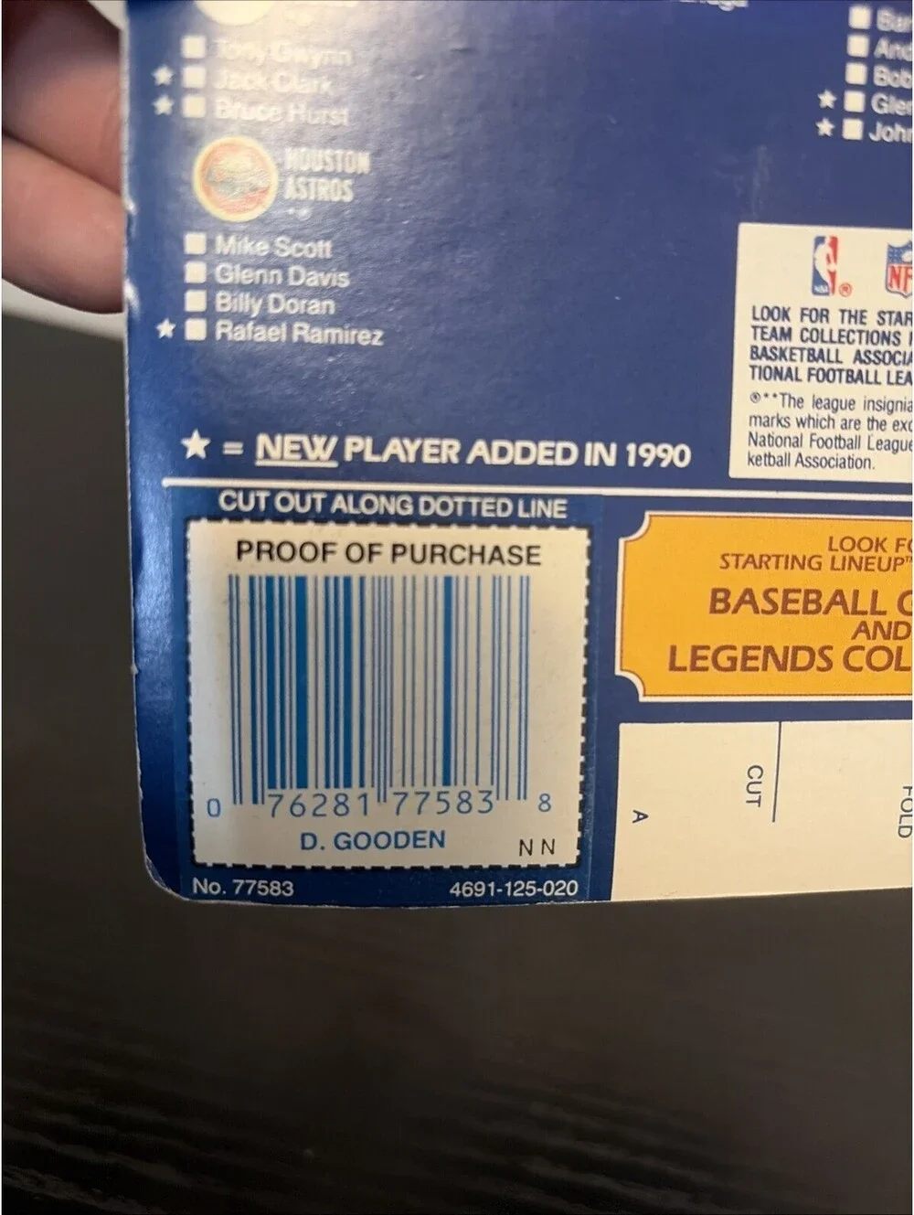 1990 Edition Starting Lineup Figure Dwight Gooden 1984 Rookie Year Collectible